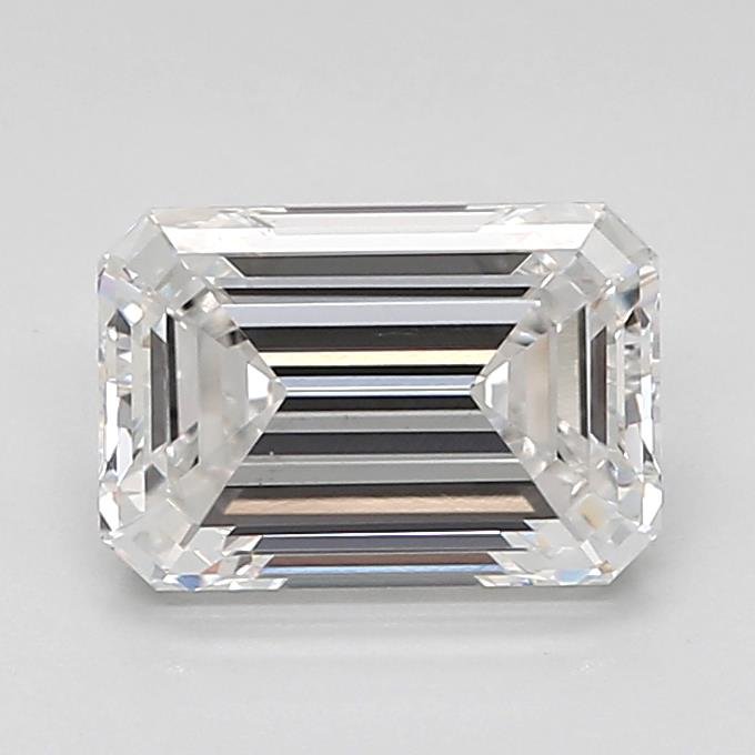2.51ct F VS1 Excellent Cut Emerald Lab Grown Diamond