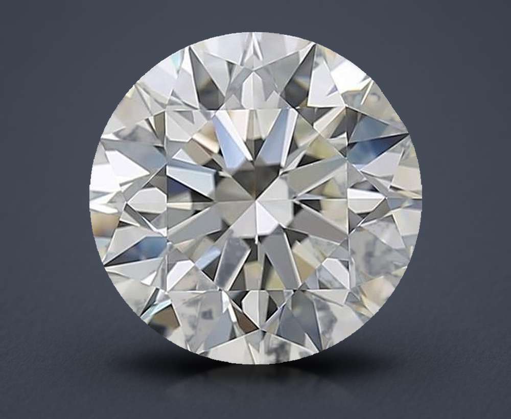 4.28ct J VS1 Rare Carat Ideal Cut Round Diamond