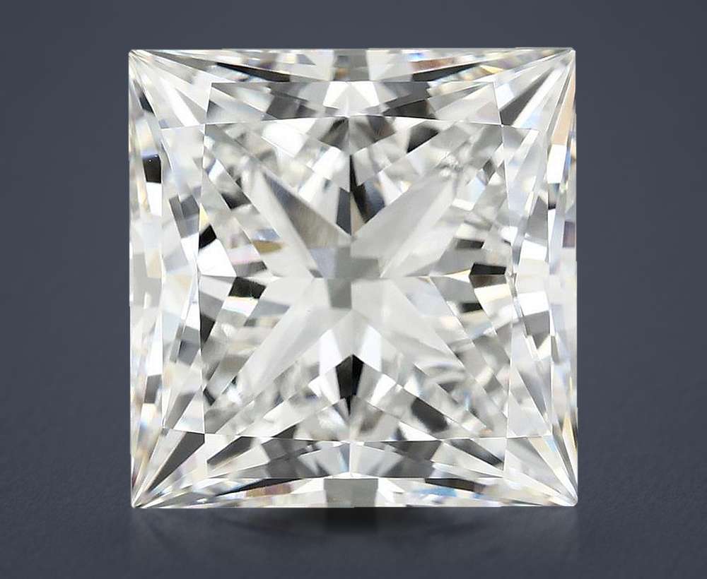 12.42ct F VVS2 Rare Carat Ideal Cut Princess Lab Grown Diamond