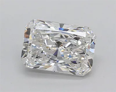 1.51ct E VVS2 Rare Carat Ideal Cut Radiant Lab Grown Diamond