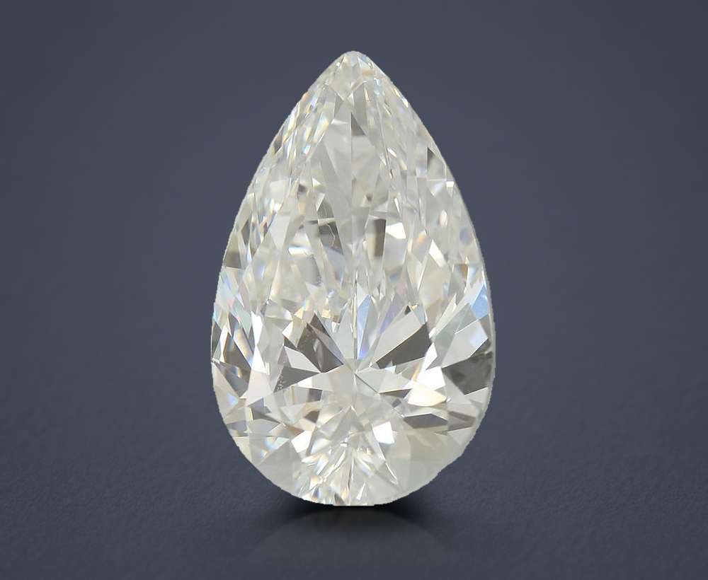 10.71ct F VVS2 Rare Carat Ideal Cut Pear Lab Grown Diamond