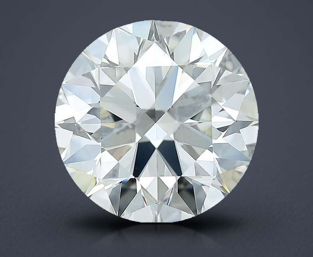 4.11ct J VS2 Rare Carat Ideal Cut Round Diamond