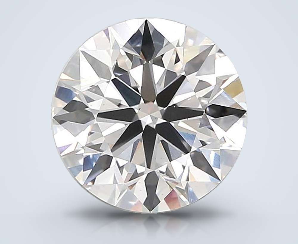 4.00ct F VS2 Rare Carat Ideal Cut Round Lab Grown Diamond