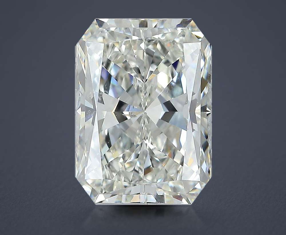 5.41ct J SI1 Rare Carat Ideal Cut Radiant Diamond