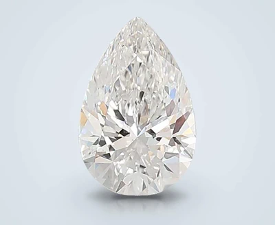 4.08ct F VS1 Rare Carat Ideal Cut Pear Lab Grown Diamond