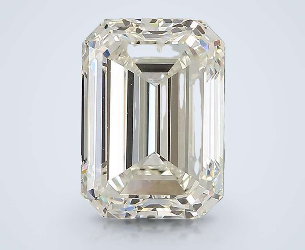 3.39ct J VVS1 Rare Carat Ideal Cut Emerald Diamond
