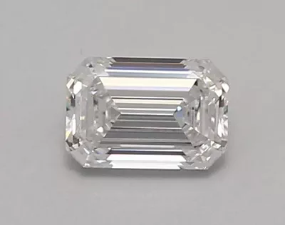 0.74ct D VVS2 Rare Carat Ideal Cut Emerald Lab Grown Diamond