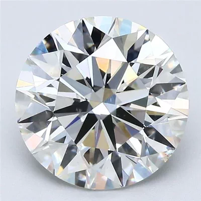 3.09ct J VS2 Rare Carat Ideal Cut Round Diamond