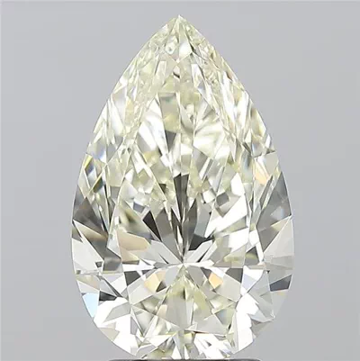 3.02ct J IF Rare Carat Ideal Cut Pear Diamond