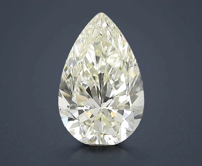 3.02ct J IF Rare Carat Ideal Cut Pear Diamond