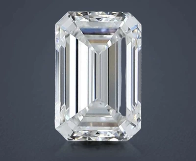 1.89ct D VVS2 Rare Carat Ideal Cut Emerald Lab Grown Diamond
