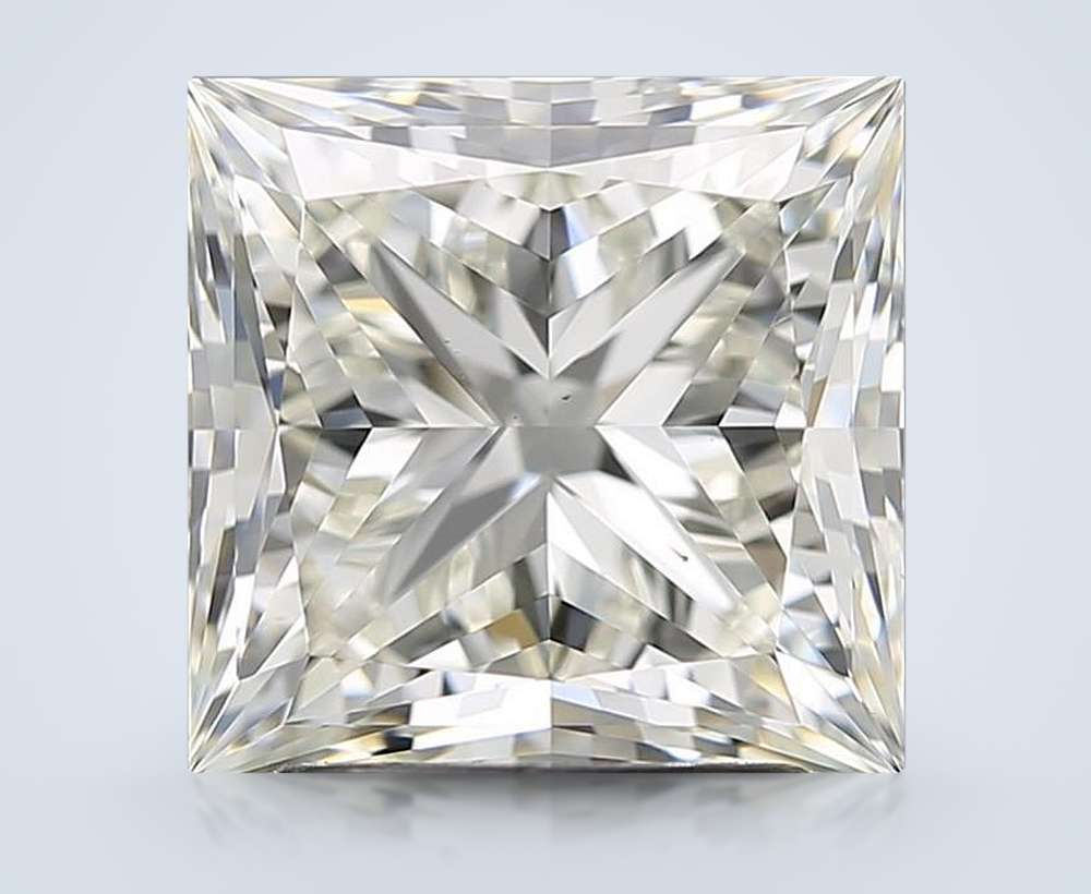 3.01ct K VS2 Rare Carat Ideal Cut Princess Diamond