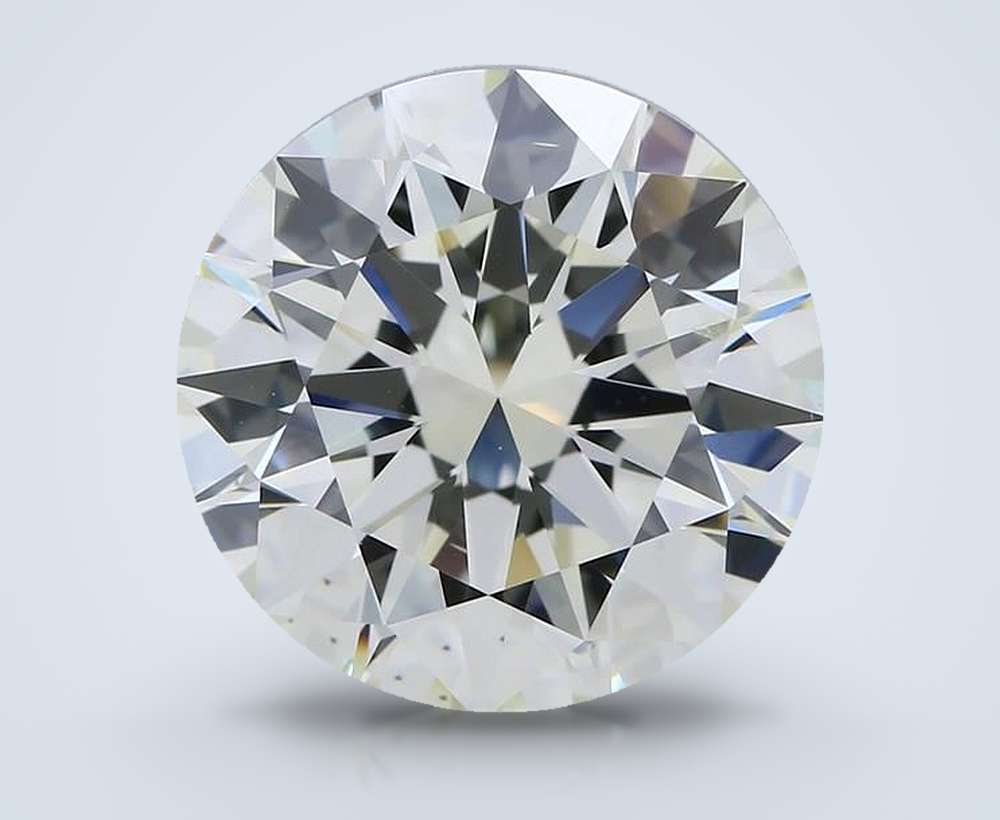 3.00ct K SI1 Rare Carat Ideal Cut Round Diamond
