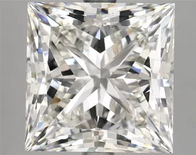 5.99ct G VS2 Rare Carat Ideal Cut Princess Lab Grown Diamond