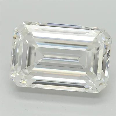 4.44ct E VS1 Rare Carat Ideal Cut Emerald Lab Grown Diamond