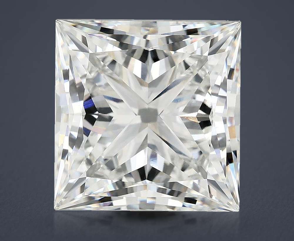 10.68ct F VVS2 Rare Carat Ideal Cut Princess Lab Grown Diamond