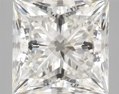 6.14ct G VS2 Rare Carat Ideal Cut Princess Lab Grown Diamond