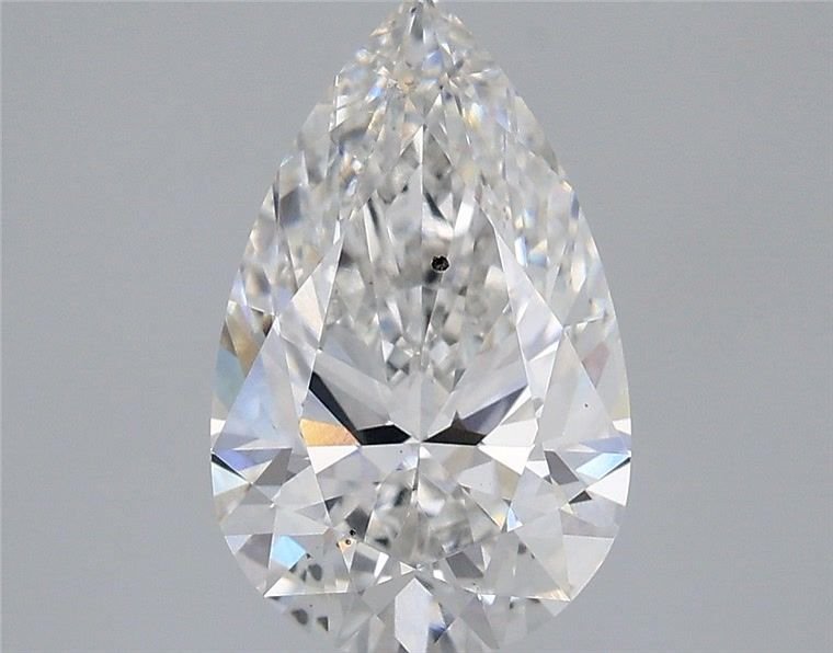 2.56ct F SI1 Rare Carat Ideal Cut Pear Lab Grown Diamond