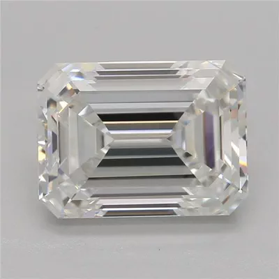 2.08ct F VVS2 Rare Carat Ideal Cut Emerald Lab Grown Diamond