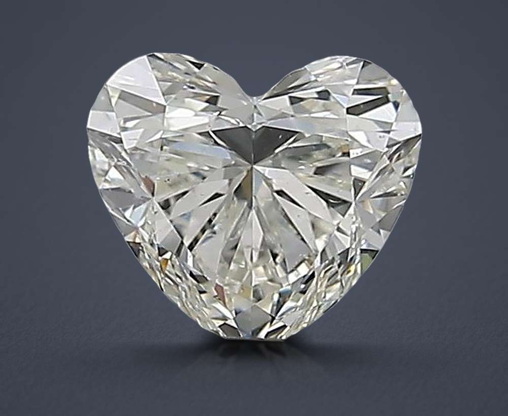0.91ct K SI2 Rare Carat Ideal Cut Heart Diamond