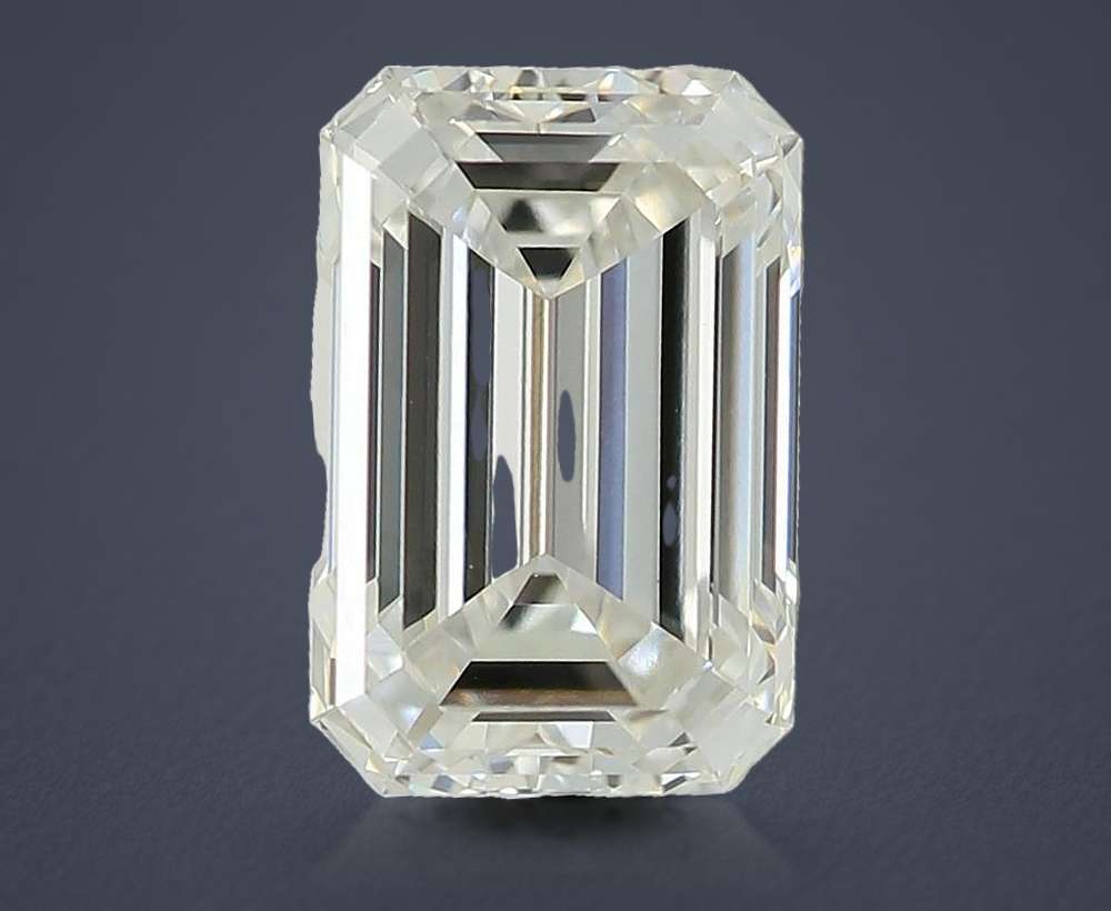 1.32ct F VS1 Rare Carat Ideal Cut Emerald Lab Grown Diamond