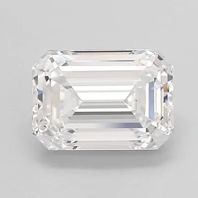 2.10ct D VVS2 Rare Carat Ideal Cut Emerald Lab Grown Diamond