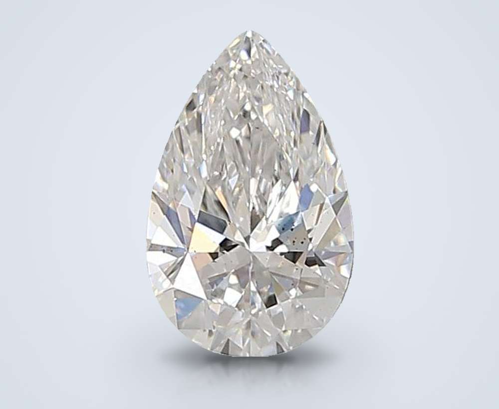 1.00ct D SI1 Rare Carat Ideal Cut Pear Lab Grown Diamond