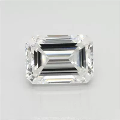 3.09ct E VS1 Rare Carat Ideal Cut Emerald Lab Grown Diamond