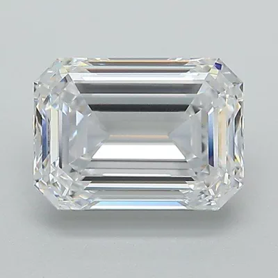 2.00ct D VS1 Rare Carat Ideal Cut Emerald Lab Grown Diamond