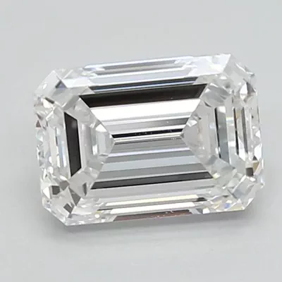 1.46ct D VVS2 Excellent Cut Emerald Lab Grown Diamond