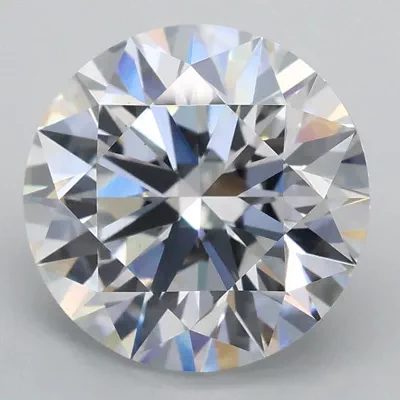 3.01ct D VS1 Rare Carat Ideal Cut Round Lab Grown Diamond