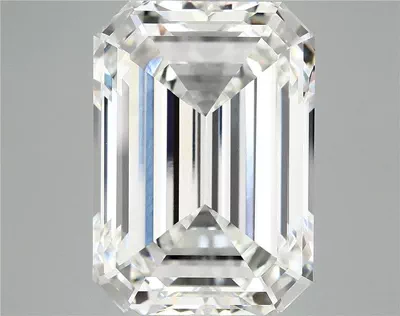 12.82ct F VVS2 Rare Carat Ideal Cut Emerald Lab Grown Diamond