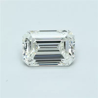 3.08ct I VS1 Rare Carat Ideal Cut Emerald Diamond