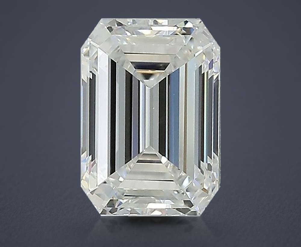 1.58ct E VVS2 Rare Carat Ideal Cut Emerald Lab Grown Diamond
