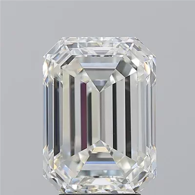 5.01ct J VS2 Rare Carat Ideal Cut Emerald Diamond