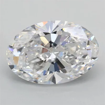 2.02ct D VS1 Rare Carat Ideal Cut Oval Lab Grown Diamond