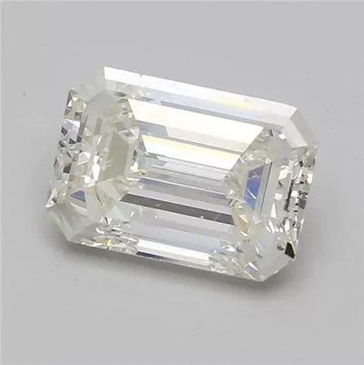 4.02ct K SI2 Very Good Cut Emerald Diamond
