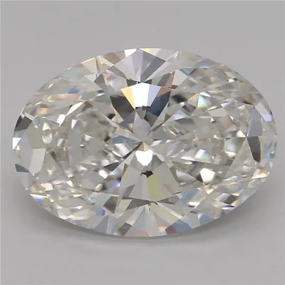 3.01ct F VS1 Rare Carat Ideal Cut Oval Lab Grown Diamond