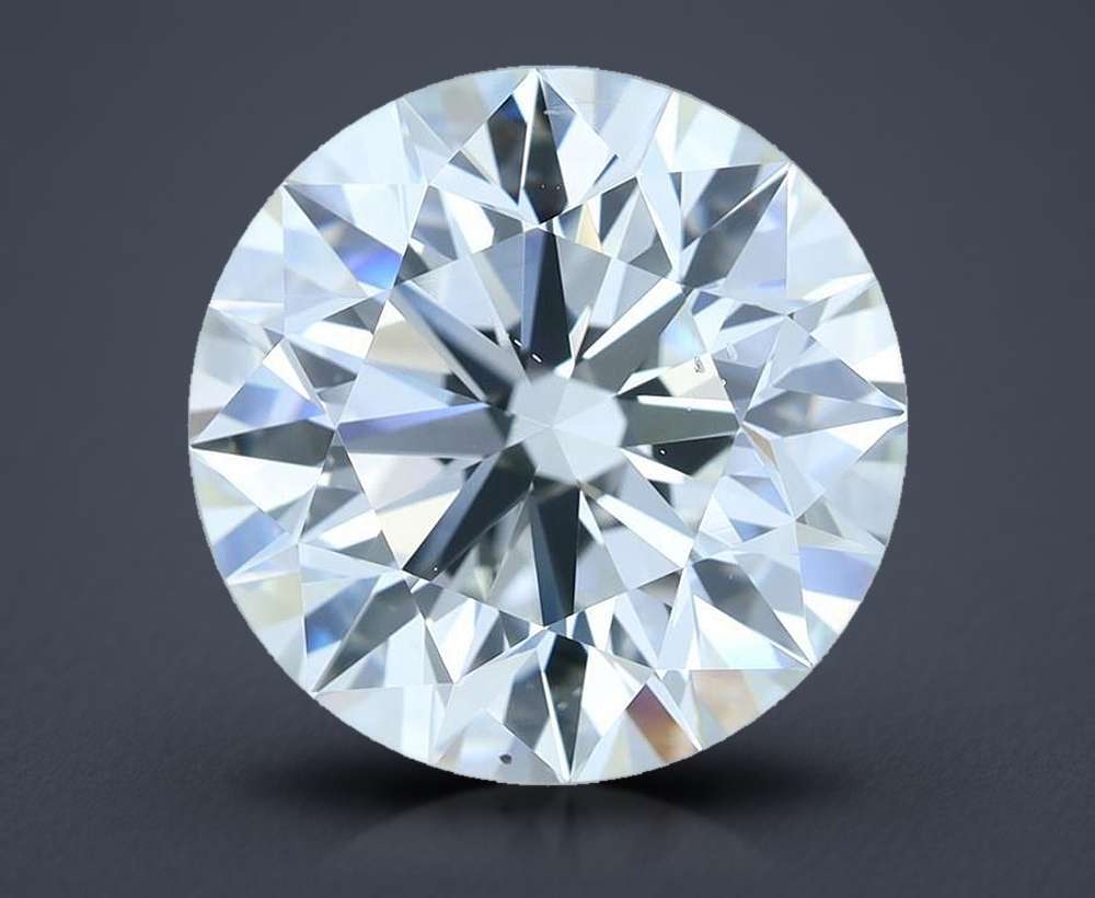 5.67ct I SI1 Rare Carat Ideal Cut Round Diamond