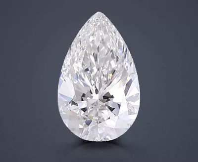 3.02ct F VVS2 Rare Carat Ideal Cut Pear Lab Grown Diamond