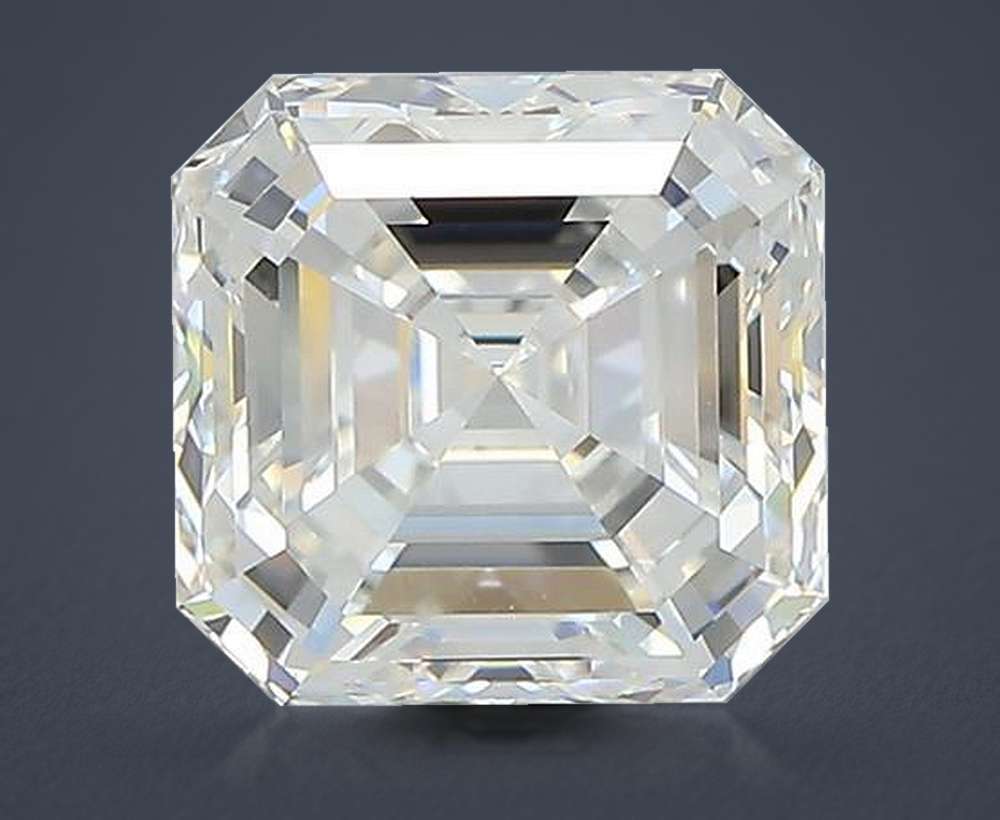 2.20ct F VVS2 Rare Carat Ideal Cut Asscher Diamond