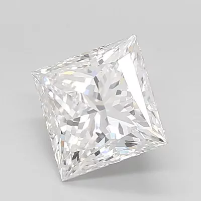 4.11ct E VS1 Rare Carat Ideal Cut Princess Lab Grown Diamond