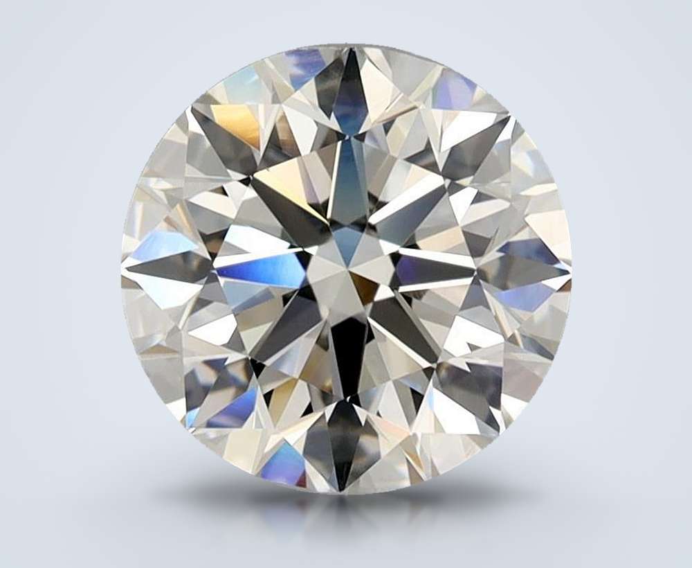 2.01ct K VVS2 Rare Carat Ideal Cut Round Diamond