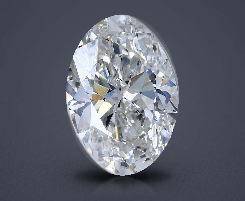 11.25ct H VS1 Rare Carat Ideal Cut Oval Lab Grown Diamond