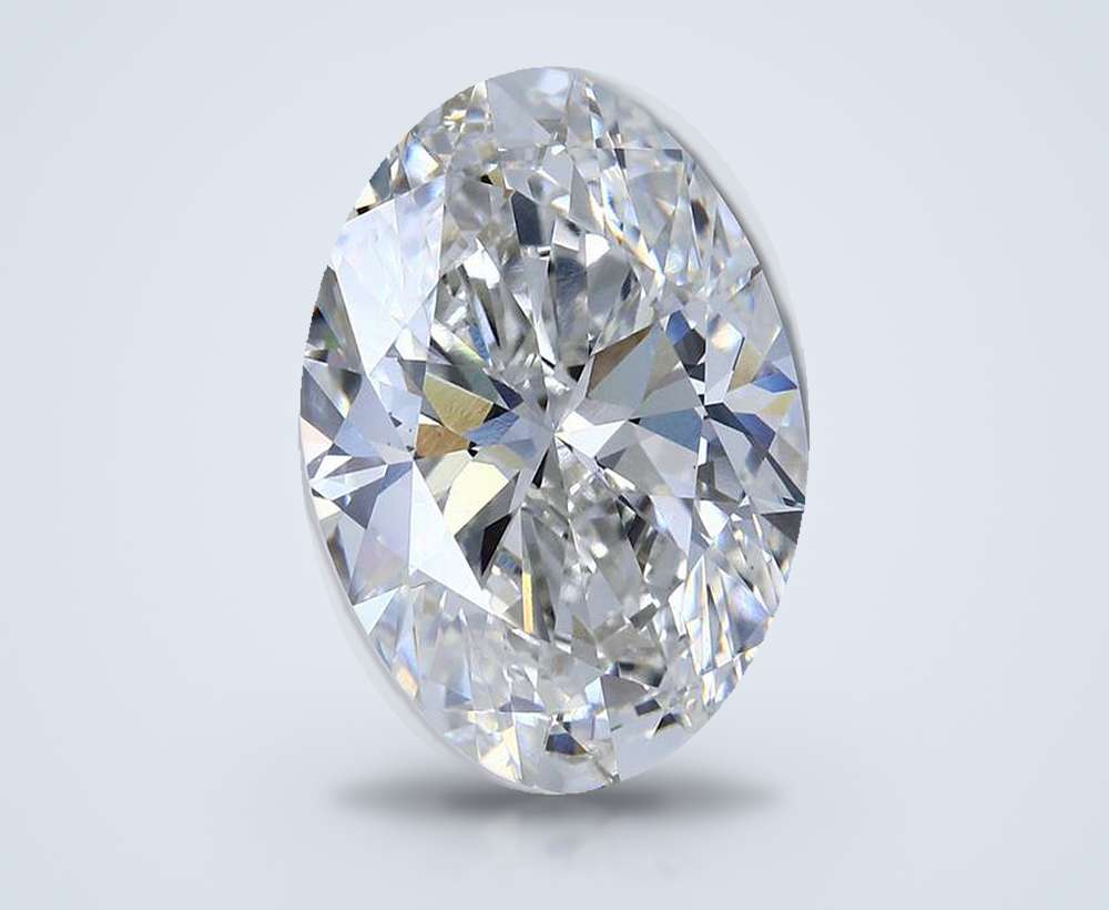 11.25ct H VS1 Rare Carat Ideal Cut Oval Lab Grown Diamond