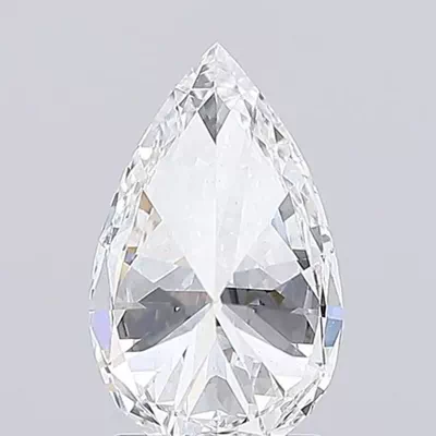 2.09ct E VS2 Rare Carat Ideal Cut Pear Lab Grown Diamond