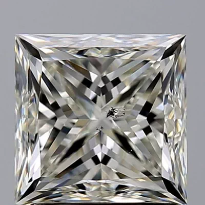 1.71ct J SI1 Good Cut Princess Diamond