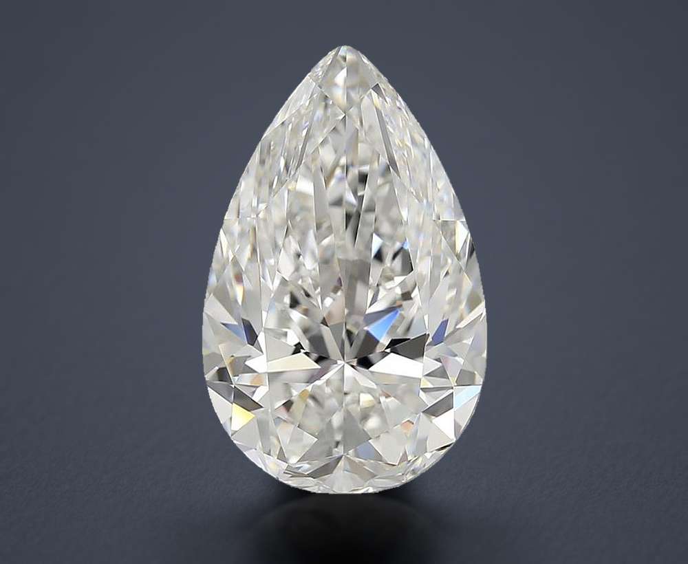 7.01ct H VVS1 Rare Carat Ideal Cut Pear Diamond