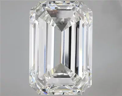 16.89ct F VVS2 Excellent Cut Emerald Lab Grown Diamond