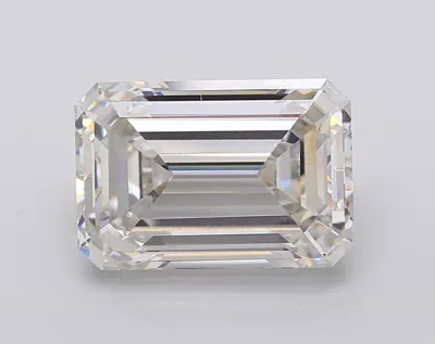 6.03ct I VS1 Rare Carat Ideal Cut Emerald Lab Grown Diamond